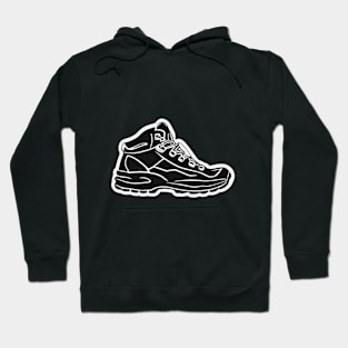 Stylish Hiking Boot Illustration No. 823 Hoodie